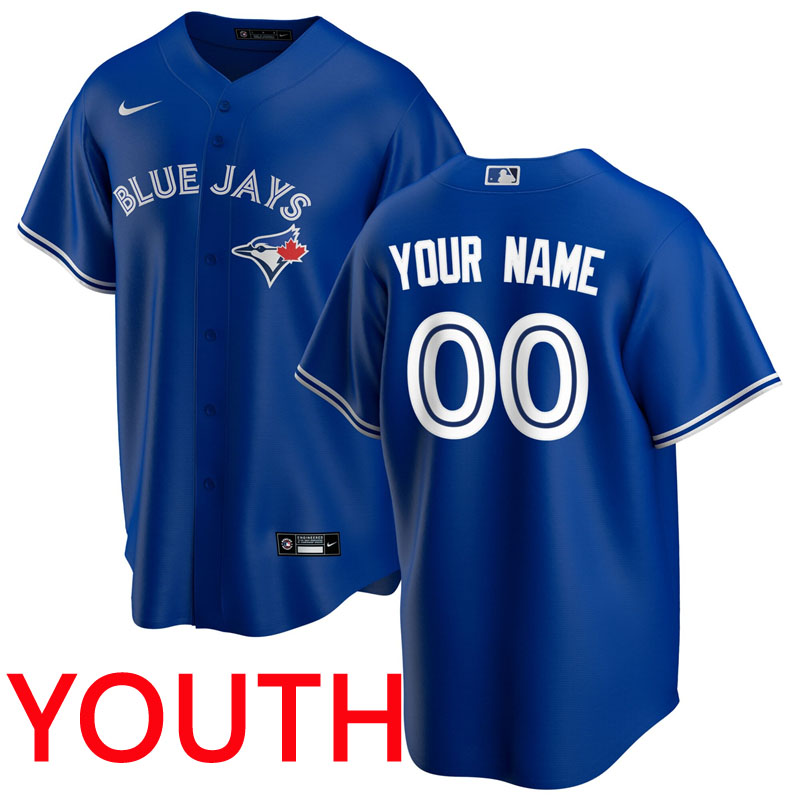 Custom MLB YouthToronto Blue Jays Nike Royal 2020 Replica Custom Jersey->customized nhl jersey->Custom Jersey